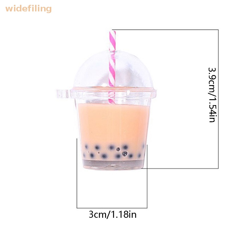 Widefiling Móc Khóa mini Hình Ly Trà Sữa / Ly Kem Xinh Xắn