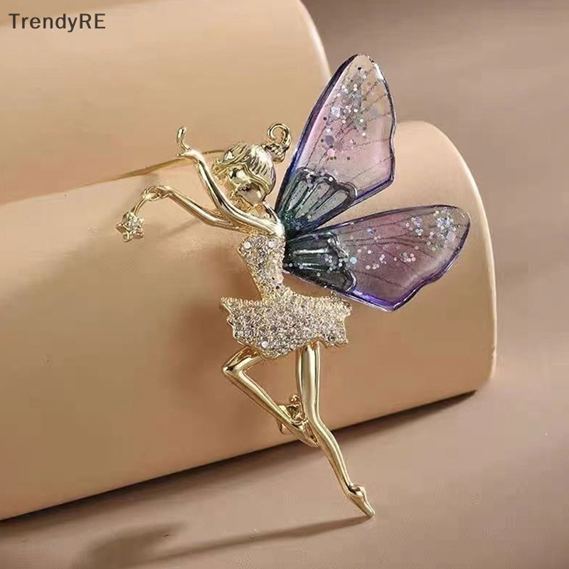 Ghim Cài Áo Hình Bướm Đính Đá Thời Trang Cho Nữ