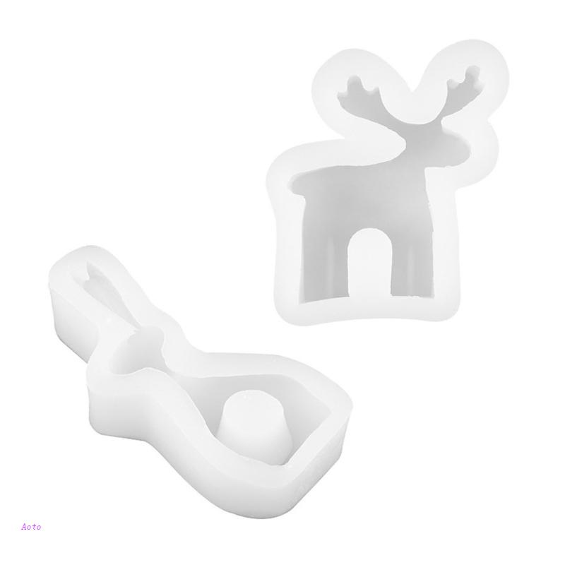 Khuôn Silicone Làm Kẹo Hình Thỏ / Hươu / Nai Chống Dính