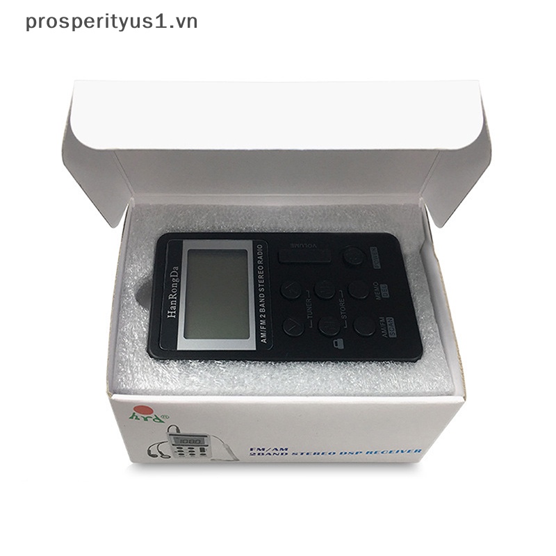 Radio AM FM Kỹ Thuật Số prosperityus1 [VN] Kỹ Thuật Số Bỏ Túi Đi Bộ Có Tai Nghe