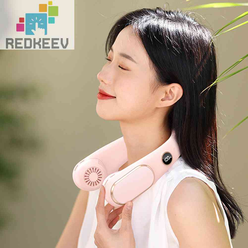 Quạt Làm Mát Đeo Cổ Không Cánh Yên Tĩnh Cho Các Hoạt Động Thể Thao Ngoài