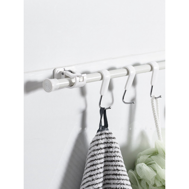 Set 2 Móc Treo Rèm Nhà Tắm 3M Kèm Kẹp Cố Định Tiện Dụng