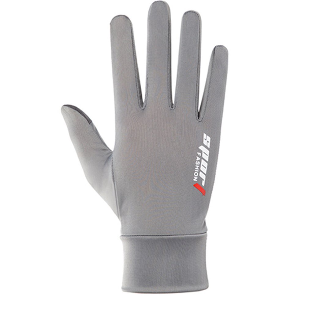 Motorcycle Racing Gloves Ice Silk Non-Slip Breathable Outdoor Sports Riding Touch Screen Thin Anti-Uv Protective Gear [Q/14]