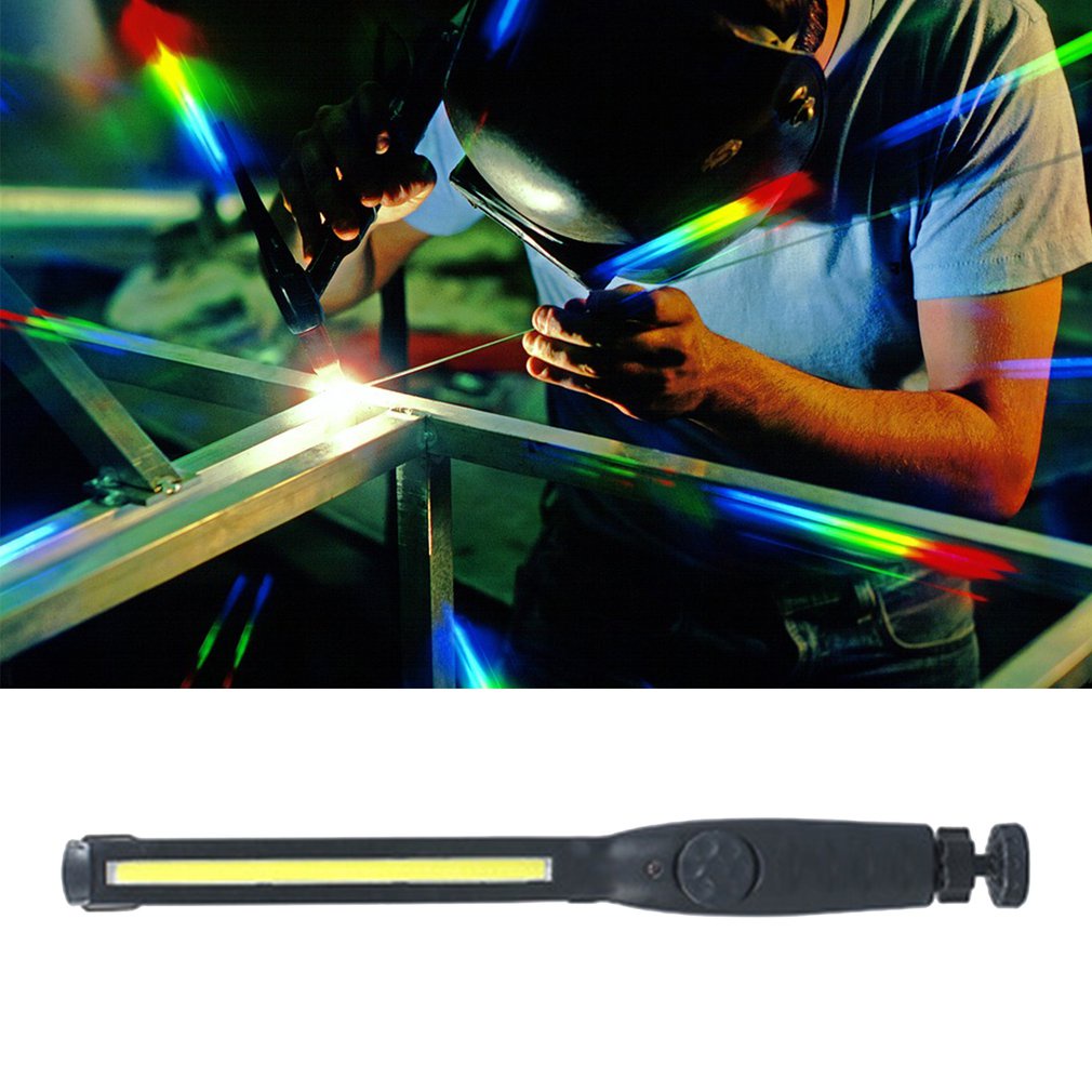 Cob Led Flashlight Portable Rechargeable Adjustable Work Light Inspection Lamp Garage Hanging [Q/15]