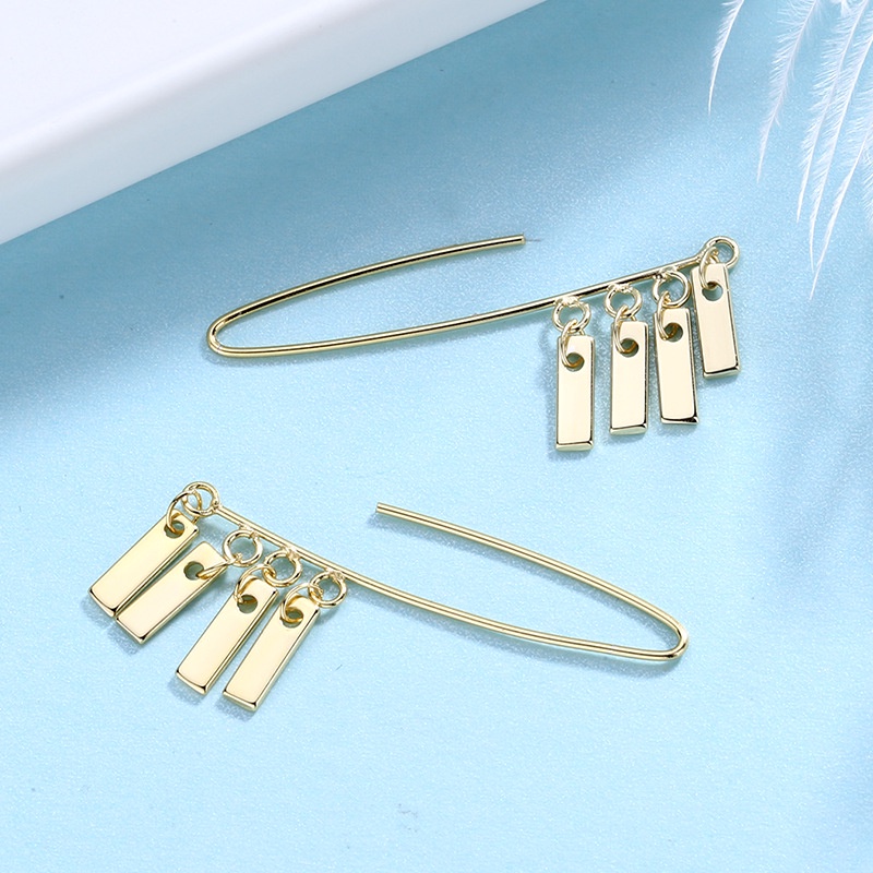 Bông Tai Chữ Nhật Thời Trang Nữ Tính