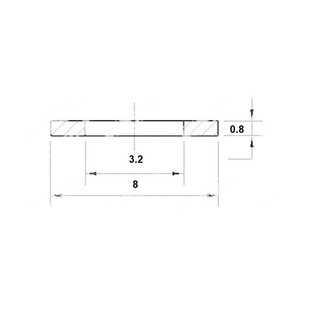 Đệm phẳng (Long đen) Inox M3(3x8x0.8) (10pcs)
