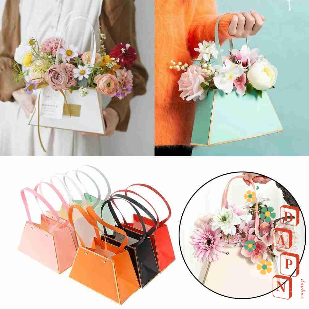 Set 4 Hộp Giấy Đựng Hoa / Quà Valentine Thời Trang