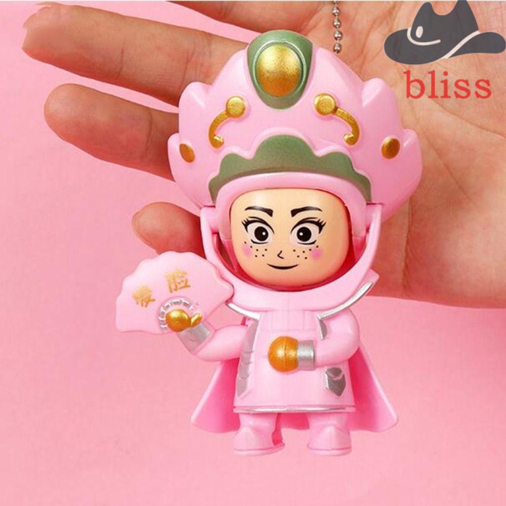 Móc Khóa Hình Búp Bê Hát Opera Trung Quốc Thay Đổi Khuôn Mặt Độc Đáo