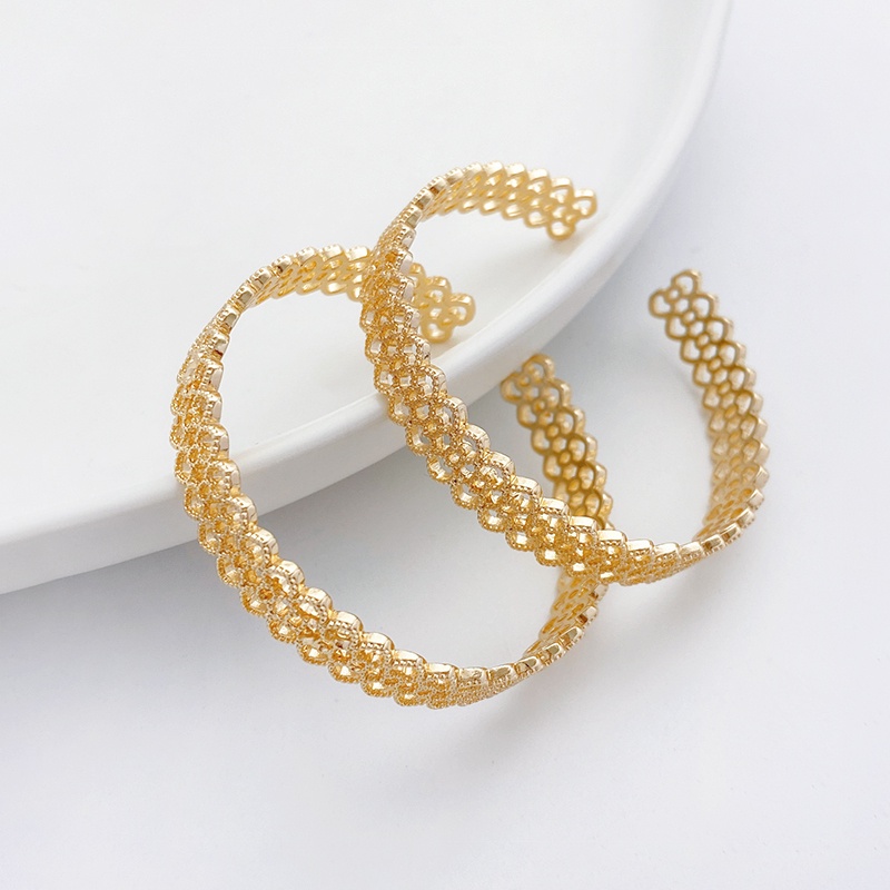 Vòng Tay Mạ Vàng 14k Hình Bán Nguyệt Nhiều Màu Sắc diy