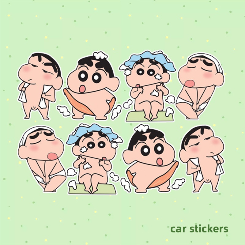 Nhãn Dán Trang Trí Hình Cậu Bé Bút Chì Shin-Chan Dễ Thương
