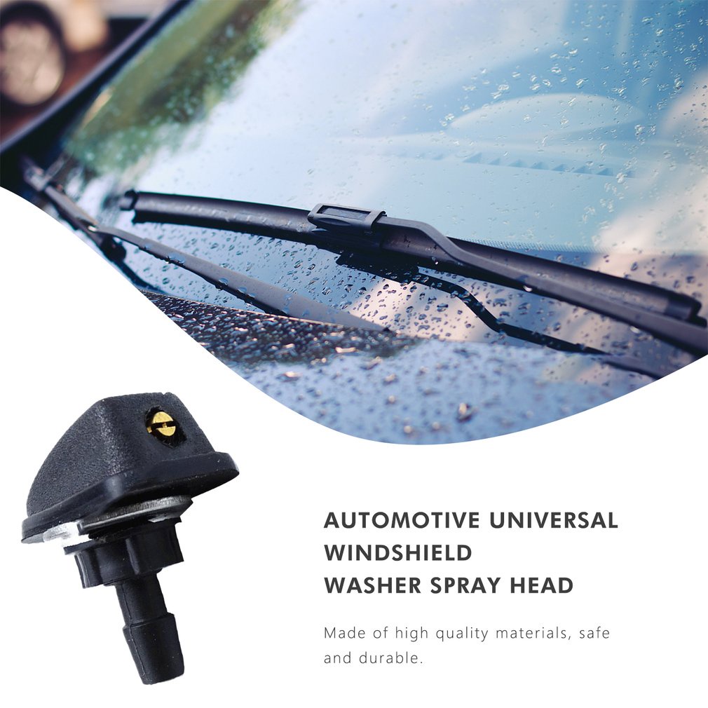 Car Universal Windshield Washer Sprinkler Head Wiper Fan Shaped Spout Cover Water Outlet Nozzle Adjustment [Q/2]