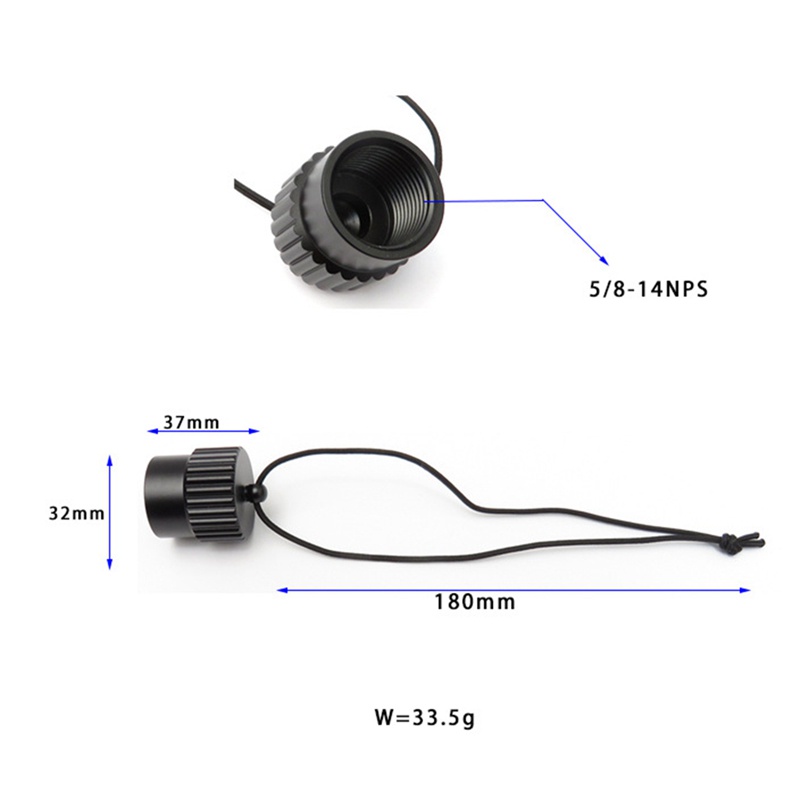 Nắp Van Bình Khí Lặn Din 5 / 8-14NPS Bằng Nhôm Chống Bụi
