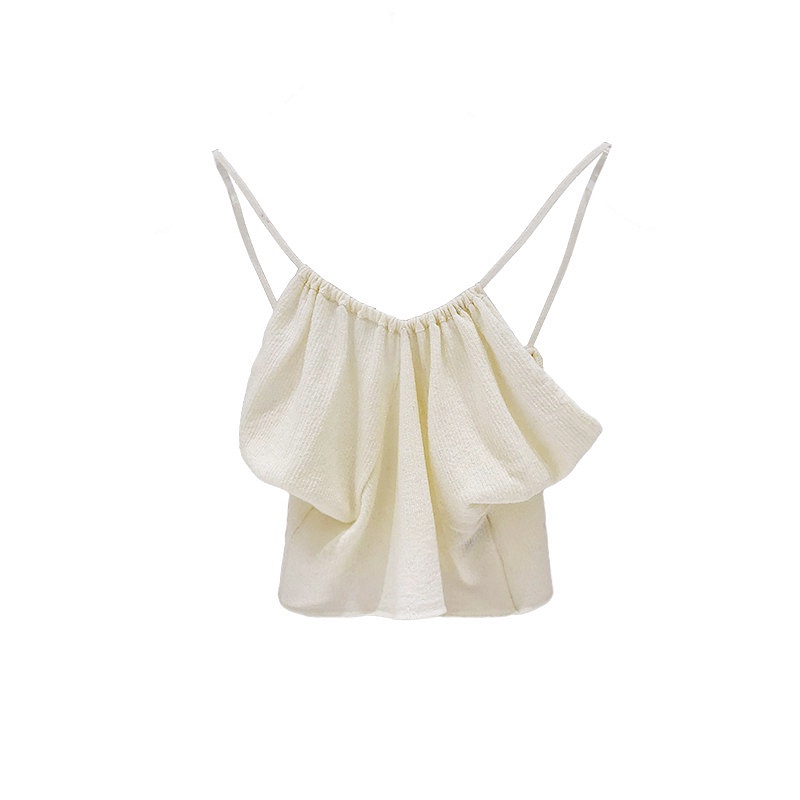 Áo Dệt Kim Hai Dây Màu Trơn Thời Trang Cho Nữ