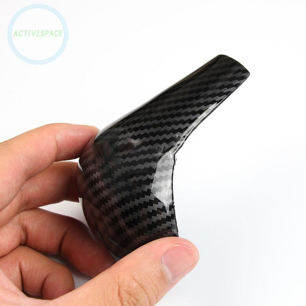 Car Gear Shift Knob Cover Trim Carbon Fiber Shift Lever Knob Cap New 1 Pc-Audi