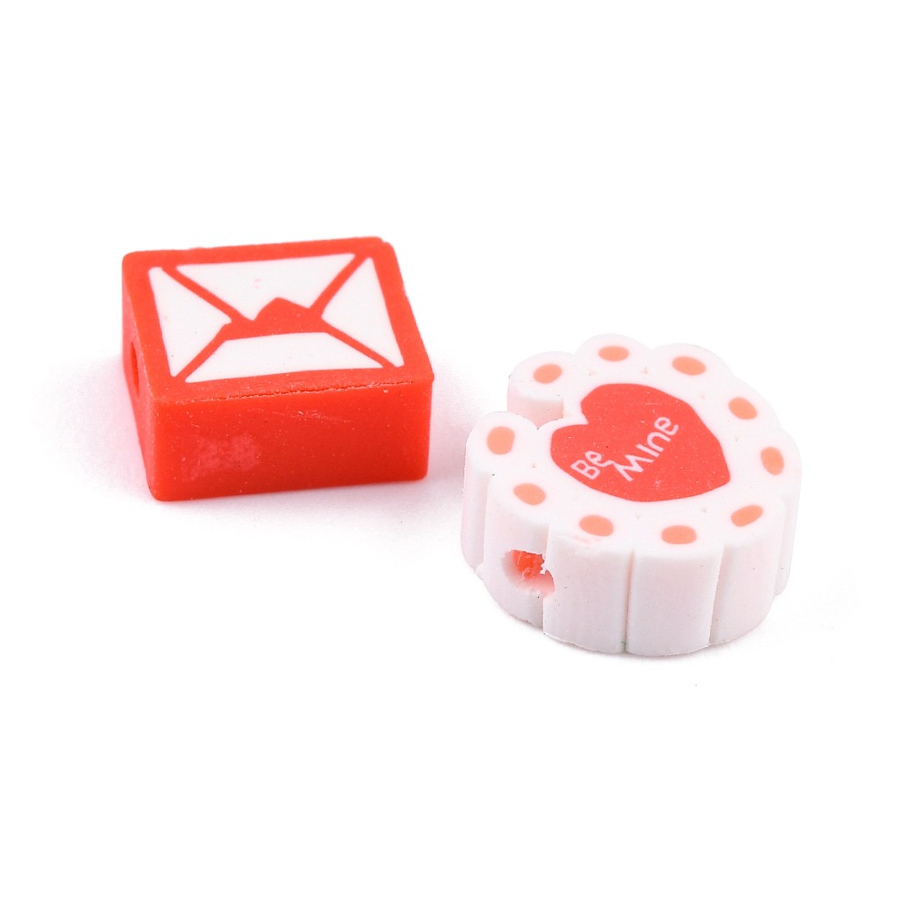 Hộp 100 Hạt Đất Sét Mềm Dùng Làm Trang Sức Thủ Công