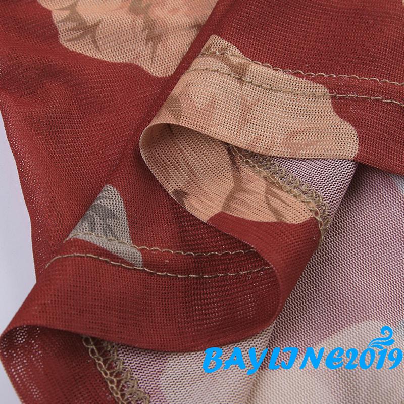 Áo Lưới Hai Dây Cổ Vuông In Họa Tiết Hoa Phong Cách Cổ Điển Dành Cho Nữ