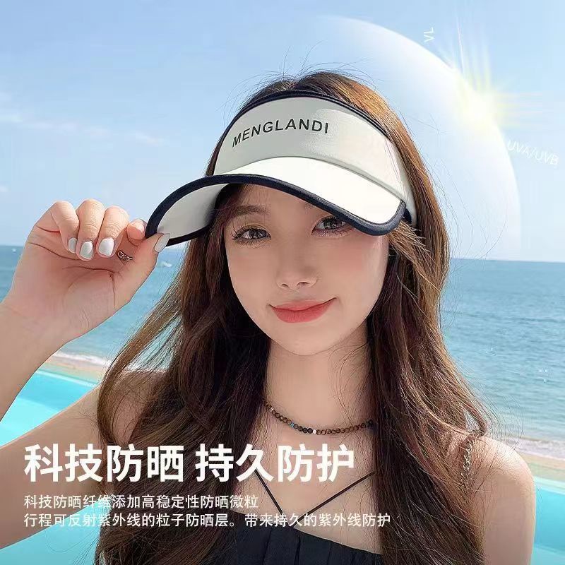 Mũ Lưỡi Trai Hở Chóp Chống Nắng Phong Cách Mới Bằng Lụa Mát Thời Trang Mùa Hè Cho Nữ