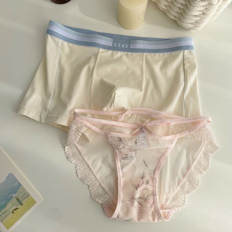 [F &amp; X] Quần Lót Boxer Cặp Đôi Cỡ Lớn Màu Xanh Lá Cây Phong Cách Dân Tộc Quyến Rũ Cho Nam