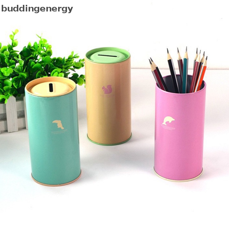 {BUDDI} Hộp Đựng Tiền Tiết Kiệm Hình Động Vật Bằng Kim Loại Màu Kẹo Dễ Thương {BUDDI}