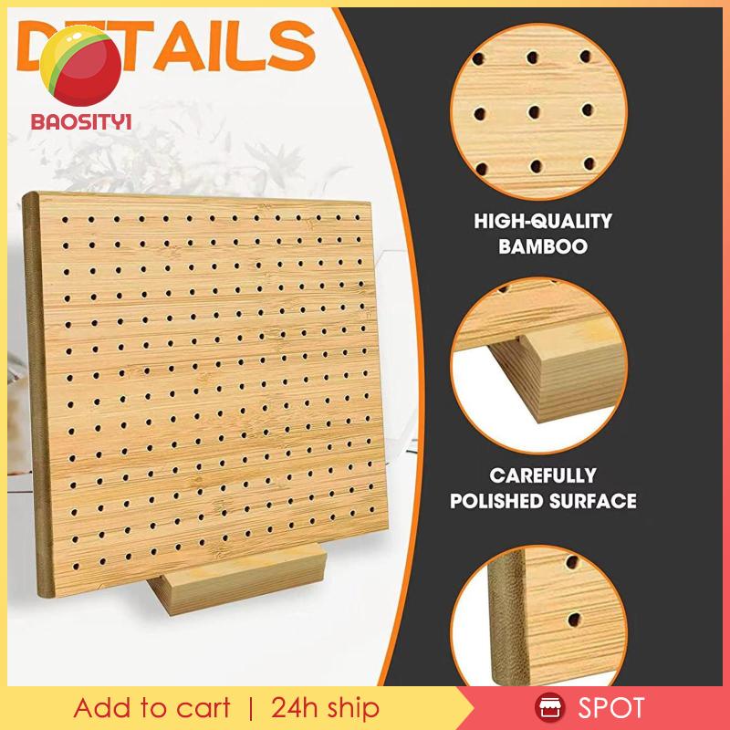 [Baosity 1] Bảng Chặn Kim Móc Bằng Gỗ 8 Inch