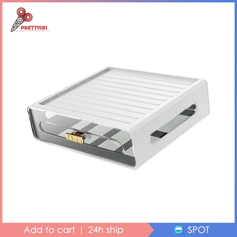 [Prettyia1] Hộp Đựng Đồ Trang Điểm Để Bàn Chống Bụi Cho Văn Phòng