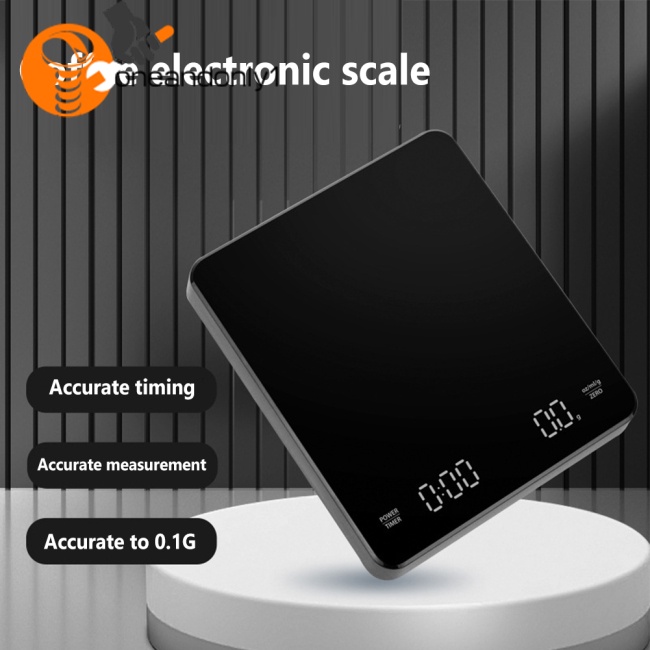 Cân Cà Phê Kỹ Thuật Số Chống Trượt Với Màn Hình Led Sạc Usb Tiện Dụng