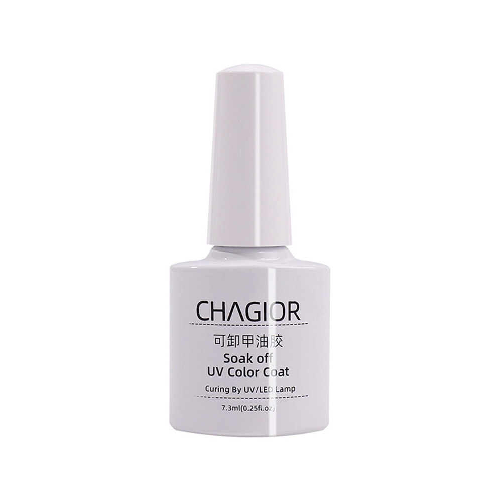 Chagior Nail Art Bộ Gel đánh bóng chức năng được gia cố Lớp phủ cường lực mờ Lớp phủ trên cùng Lớp phủ quang trị liệu Chất kết dính trong suốt Bền cho cửa hàng làm móng 7,3ml