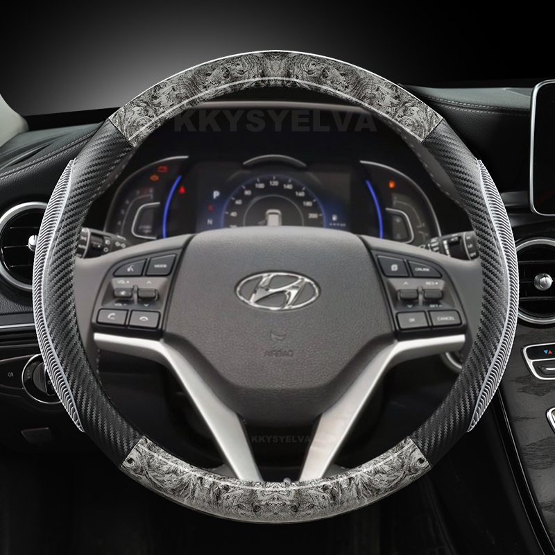 Vỏ Bọc Vô Lăng Xe Hơi Vân Gỗ 38cm 15 "Cho Hyundai Tucson 3 2015 2016 2017 2018 2019