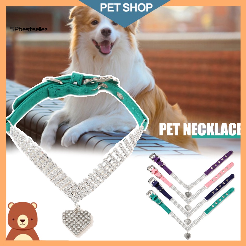 Vòng Cổ Đính Đá Lấp Lánh Thời Trang Cho Thú Cưng