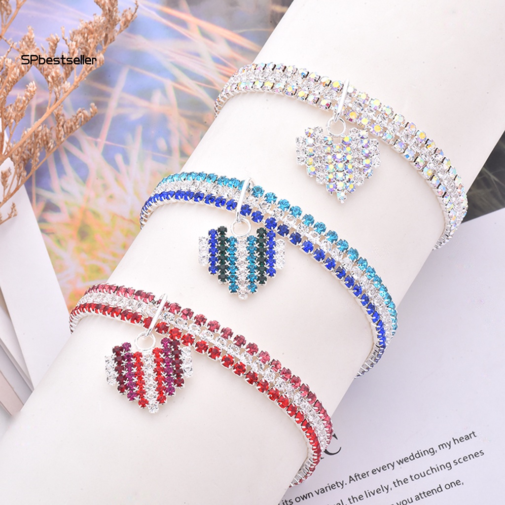 Vòng Cổ Đính Đá Nhân Tạo Thời Trang Dành Cho Thú Cưng