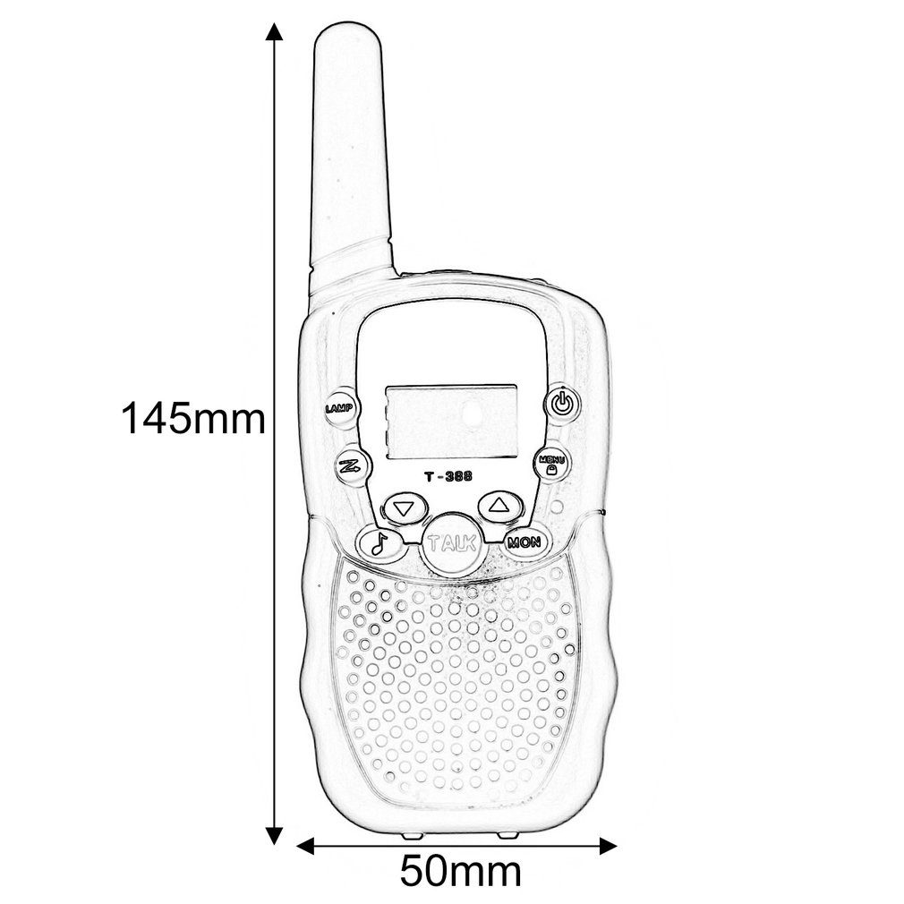 T388 Uhf Two Way Radio Portable Handheld Children'S Walkie Talkie With Built-In Led Mini Toy Gifts For Kids Boy Girls [Q/8]