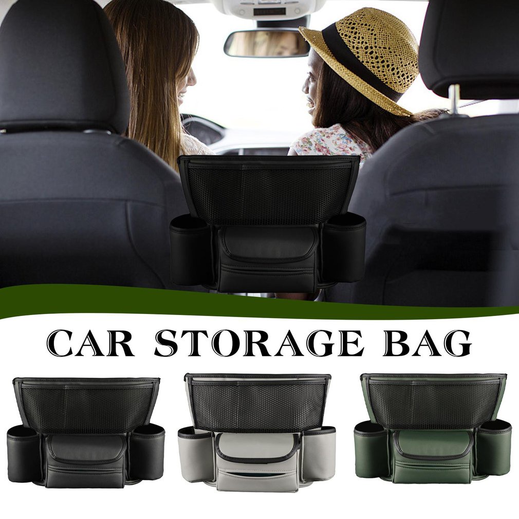 Car Seat Back Organizer Durable And Fashionable Foldable Table Tray For Travel Storage Pocket [Q/2]