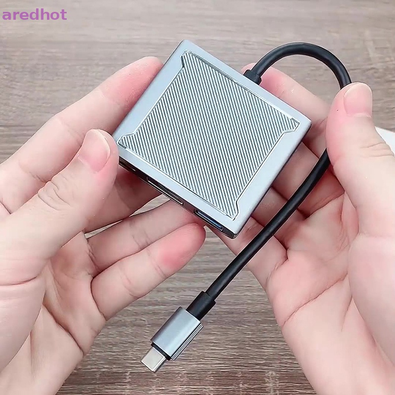 Hub Chuyển Đổi 8K 60Hz DP 3 Trong 1 Cổng USB C Sang Cổng Hiển Thị 4K @ 120 Type C PD 100W Mới
