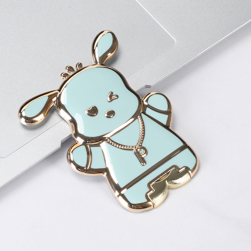 Ốp Điện Thoại Hình Pochacco Hoạt Hình 3D Có Túi Khí Và Dây Đeo Cho iphone