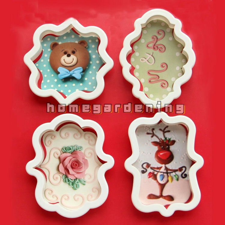 Set 4 Khuôn Cắt Làm Bánh Quy Đa Năng Tiện Dụng Hình Dáng Ngộ Nghĩnh