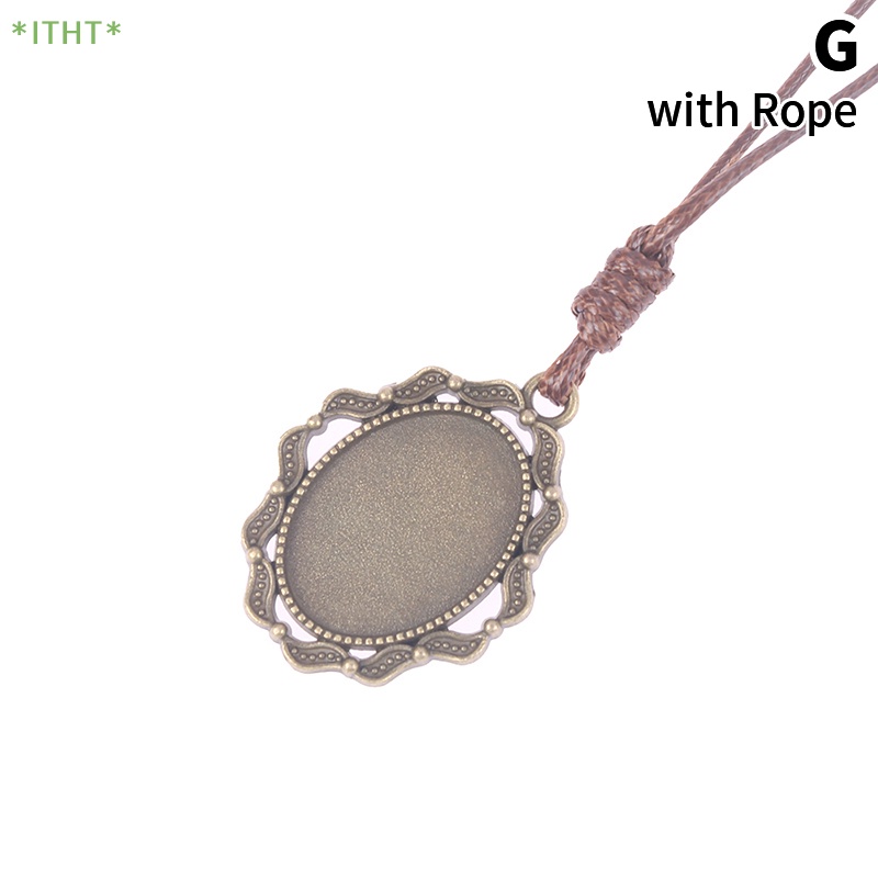 Khay Làm Mặt Dây Chuyền Hình Oval 18 * 25mm DIY Mới