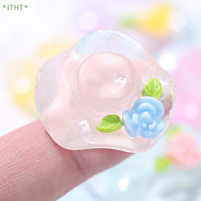 Set 10 Đồ trang trí Nón Hoa Bằng Nhựa Phát Sáng Trang Trí Sân Vườn Mới