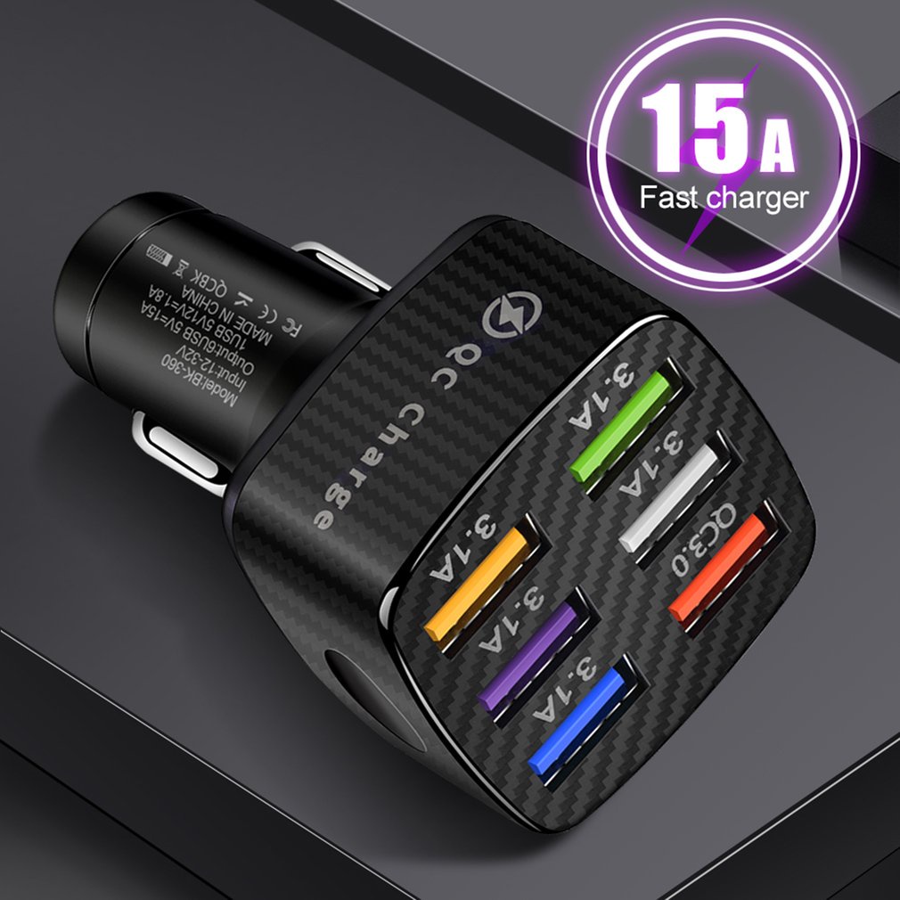 Car Wireless Charger 6 Ports 15W Fast Charging Phone Holder For All Phones Plug Usb Infrared Sensor [Q/15]
