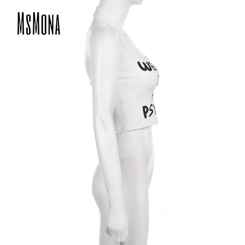 Áo Tank Top Hai Dây Hở Lưng Màu Trơn In Chữ Thời Trang 2023 Quyến Rũ Cho Nữ