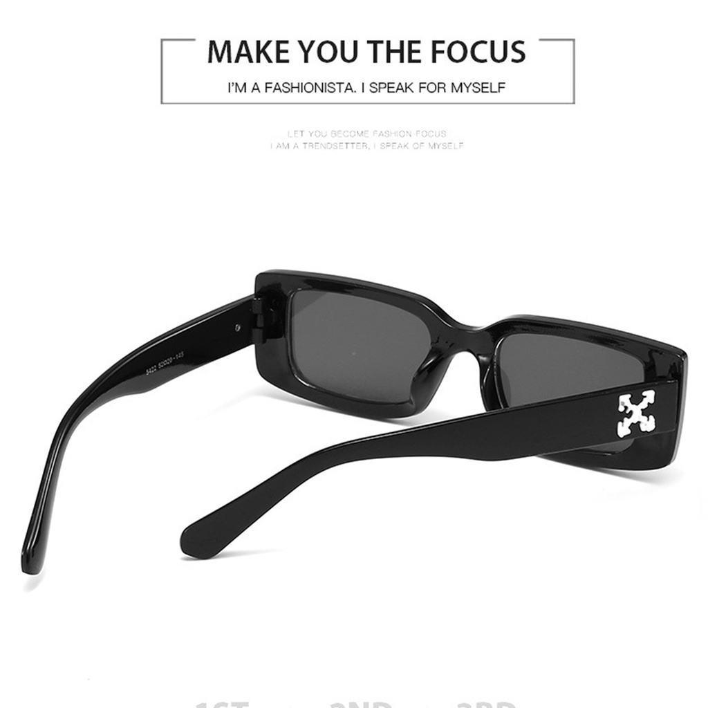 Kính Mát Gọng Vuông Bản Nhỏ Đính Đá Pha Lê Phong Cách Retro