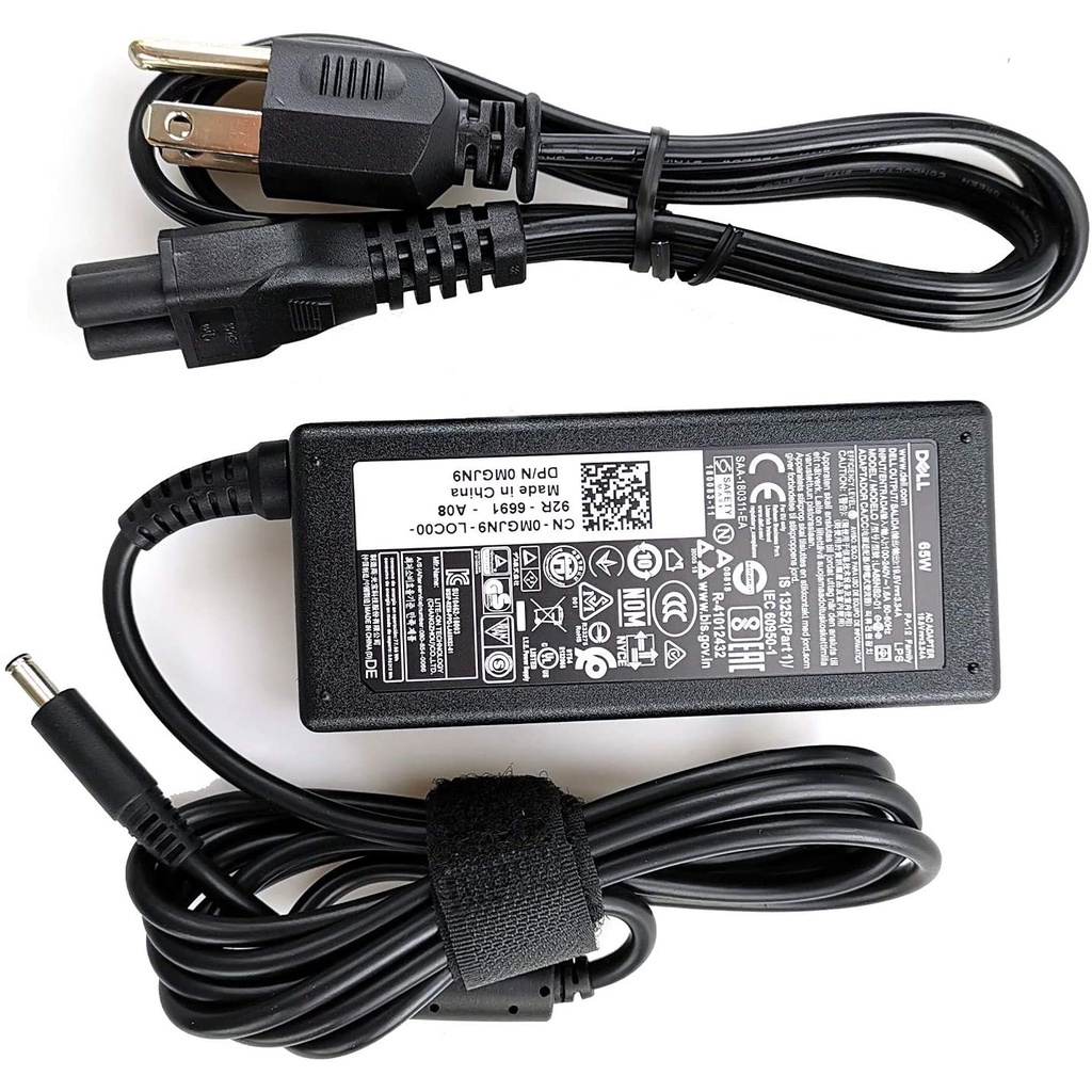 Sạc Laptop Dell 65W 19.5V 3.34A đầu kim nhỏ dùng cho inspiron 13 14 15,3000 5000 7000 3451 3458 5558 5559 7778 Zin
