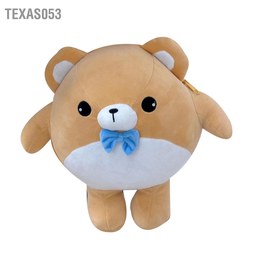 Texas053 Ba lô gấu Soft Đồ chơi búp bê sang trọng Túi sức chứa lớn Dây đeo vai có thể điều chỉnh khi đi du lịch