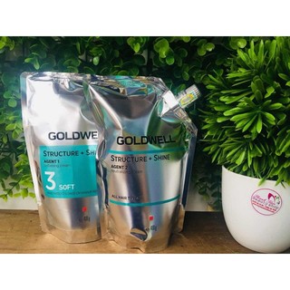 Cặp thuốc duỗi uốn cao cấp Goldwell Structure + Shine 400mlx2