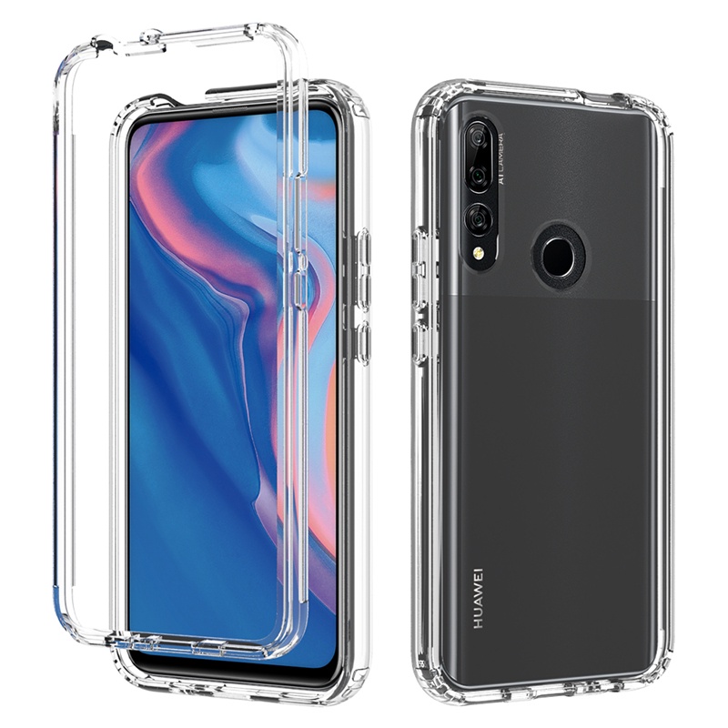 Ốp Điện Thoại Trong Suốt Chống Sốc Bảo Vệ 360 Độ Cho Huawei Y9 Prime 2019 Y6 Prime 2019 P Smart 2021 2020 S Armor 2 Trong 1