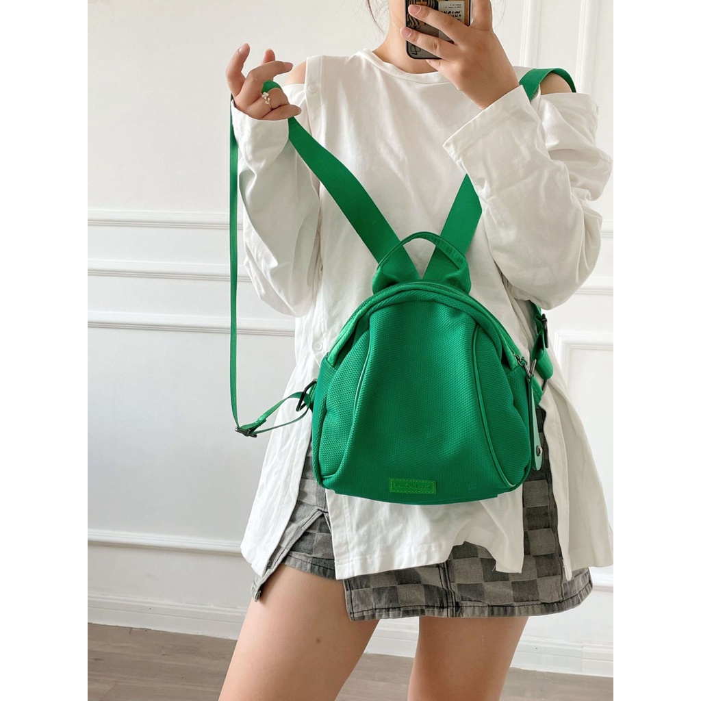 Ba Lô Nylon Thời Trang Đường Phố Hàn Quốc Cá Tính Ngọt Ngào Cho Nữ