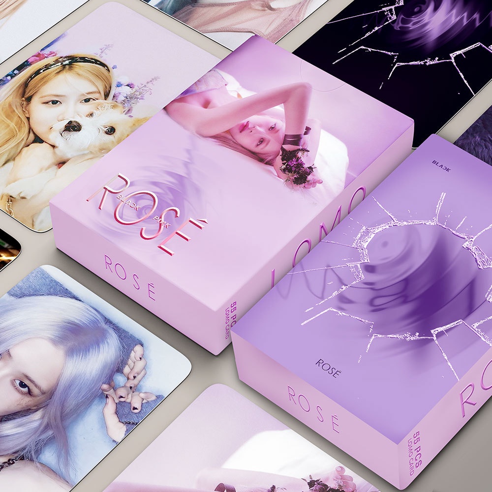 LOMO 55 thẻ solo của thành viên màu hồng BLACKPINK ROSE Park Chae-young