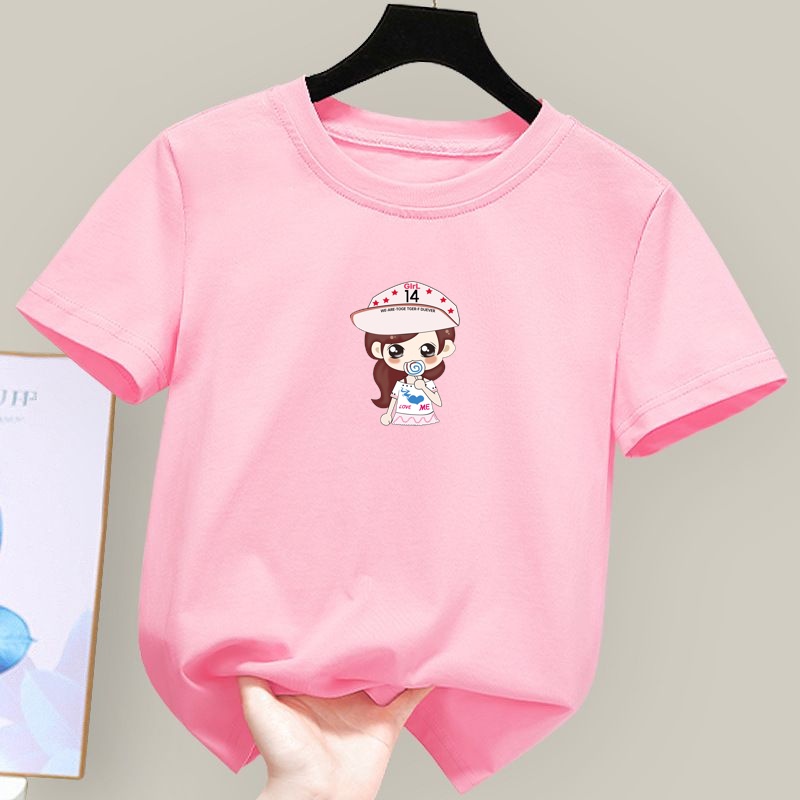 Áo Thun Unisex MềM MạI In HọA TiếT HoạT HìNh Cho Bé Trai (10 TuổI)