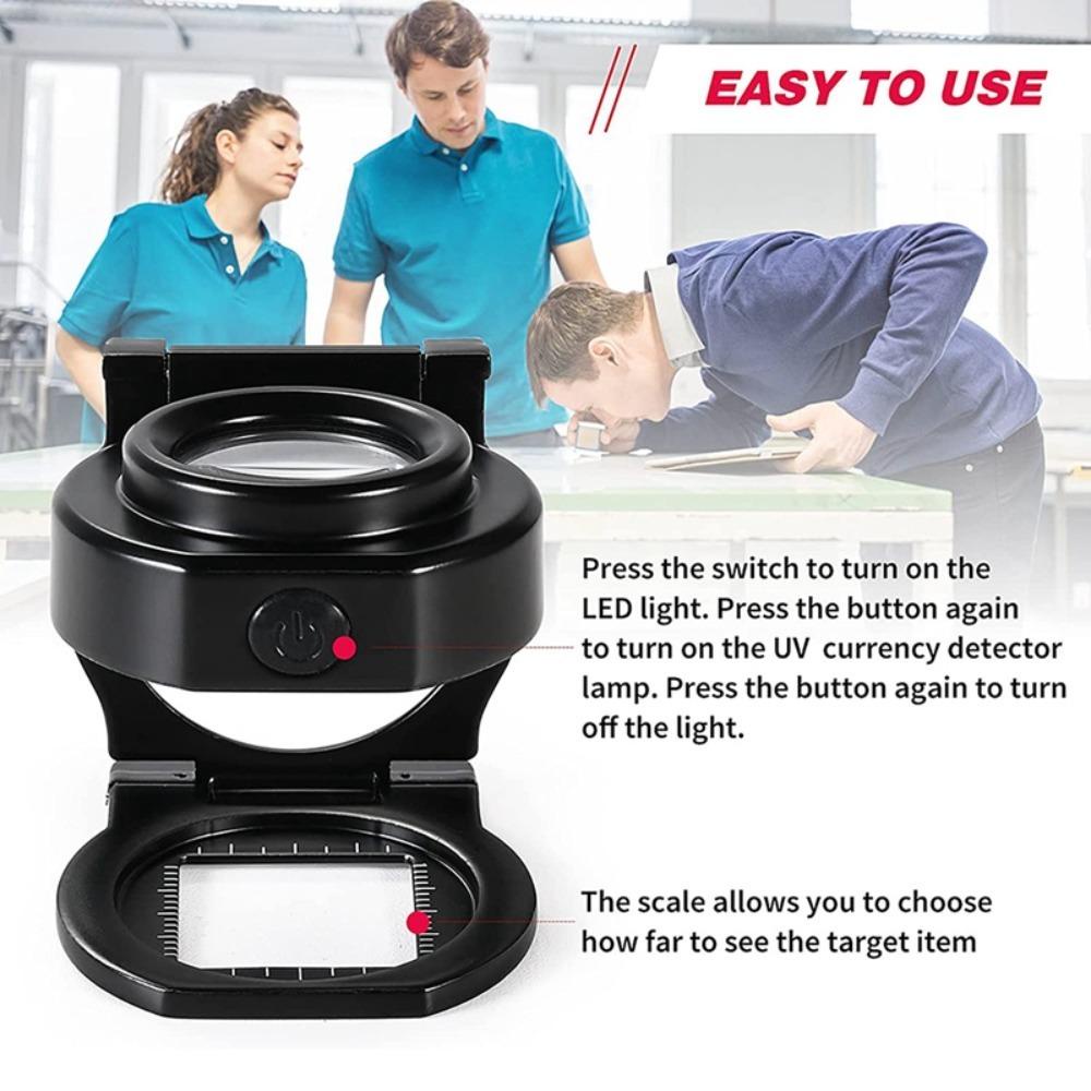 LONTIME Kính Lúp Để Bàn Có Thể Gấp Gọn Tiện Lợi