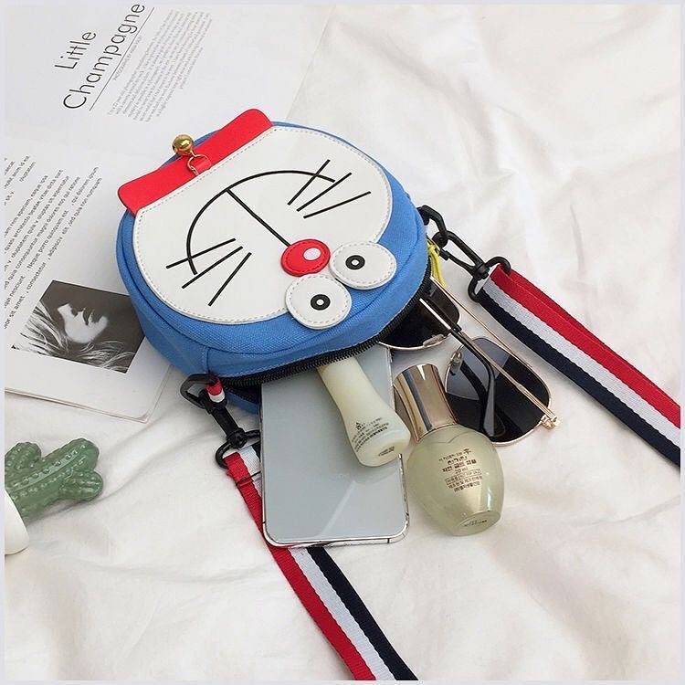 Túi tròn nhỏ hoạt hình đeo vai thời trang đa năng dễ thương hợp xu hướng 2023 cho nữ