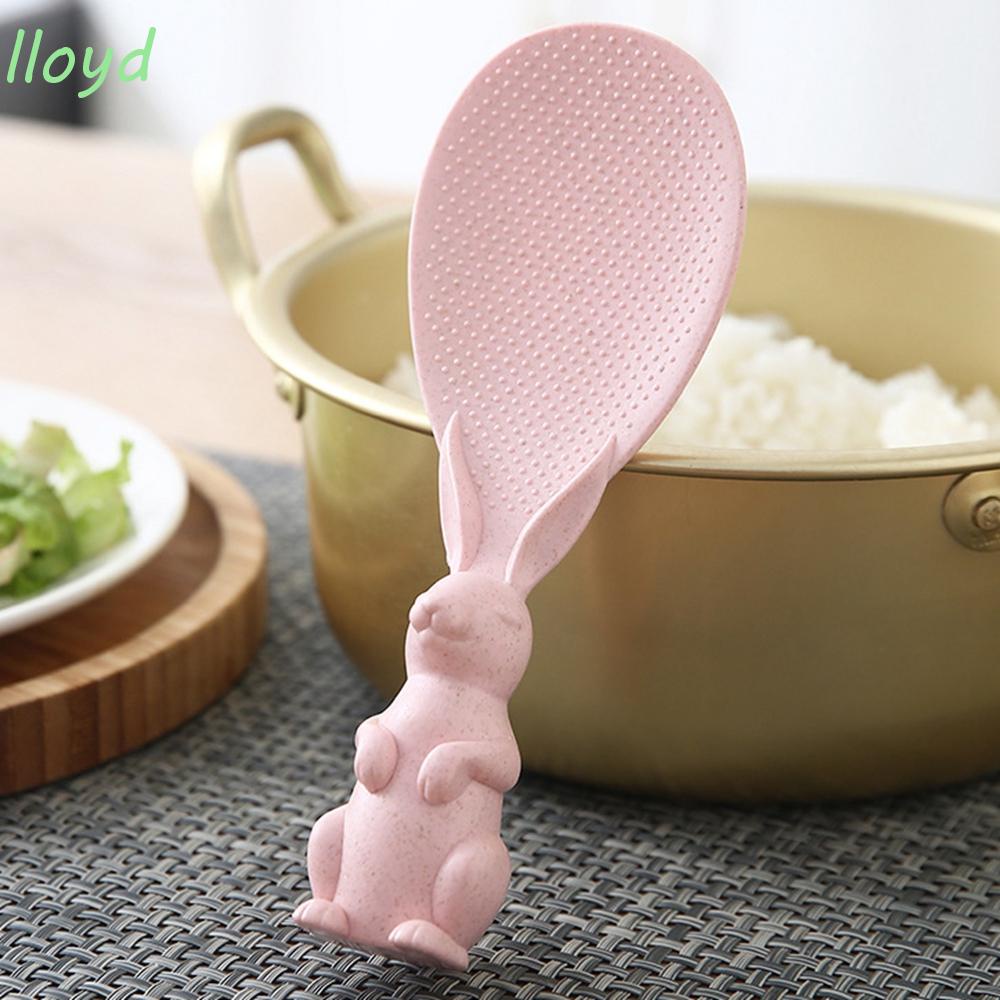 Muỗng xới cơm không dính bằng lúa mạch nhiều màu phong cách Hàn Quốc